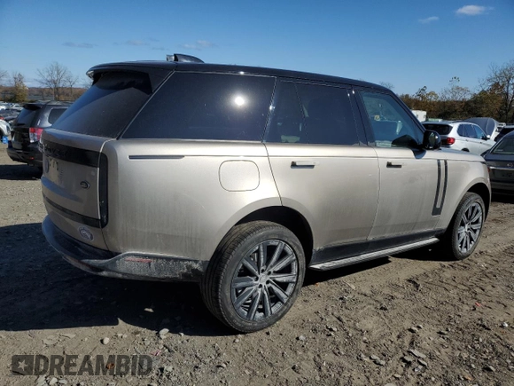 2023 Land Rover Range Rover SE with VIN SALKP9FU6PA019751, listed as a Copart auction lot 76488664 with 23,969 mi miles and Salvage Title. Bid and sale history available at carsss.com. Image 3.