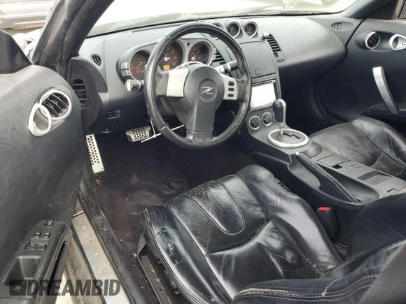 2004 Nissan 350Z Enthusiast with VIN JN1AZ36D74T110685, listed as a Copart auction lot 54630875 with 130,935 mi miles and Salvage Title. Bid and sale history available at DreamBid. Image 8.