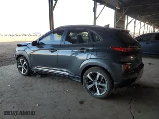2019 Hyundai Kona Ultimate with VIN KM8K53A55KU356991, listed as a Copart auction lot 83376124 with 137,899 mi miles and Salvage Title. Bid and sale history available at carsss.com. Image 2.