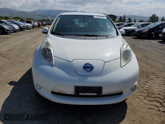 2015 Nissan LEAF SV with VIN 1N4AZ0CP4FC317702, listed as a Copart auction lot 54688805 with 80,491 mi miles and Salvage Title. Bid and sale history available at carsss.com. Image 5.