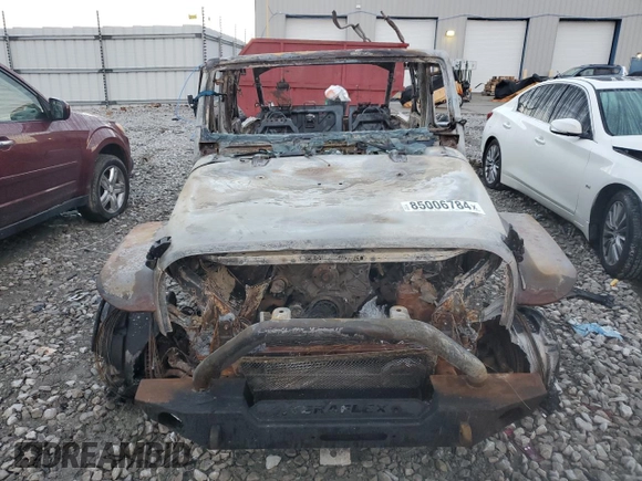 2007 Jeep Wrangler Unlimited Rubicon with VIN 1J4GA691X7L136438, listed as a Copart auction lot 85006784 with Not provided miles and Non repairable. Bid and sale history available at DreamBid. Image 5.