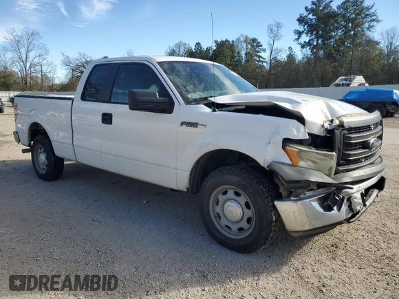 2014 Ford F-150 XL with VIN 1FTFX1CF8EFA43484, listed as a Copart auction lot 87995595 with 111,993 mi miles and Salvage title. Bid and sale history available at DreamBid. Image 4.