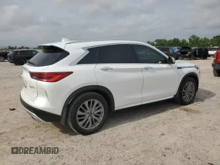 2023 Infiniti QX50 Luxe with VIN 3PCAJ5BA3PF114574, listed as a Copart auction lot 55118255 with 25,803 mi miles and Salvage title. Bid and sale history available at DreamBid. Image 3.