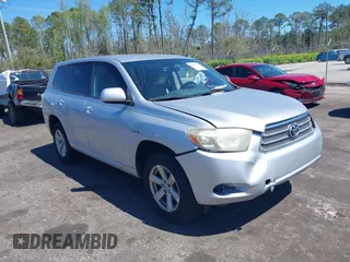 2008 Toyota Highlander Hybrid with VIN JTEEW41A882023721, listed as a IAAI auction lot 41803255 with 183,646 mi miles. Bid and sale history available at carsss.com. Image 1.