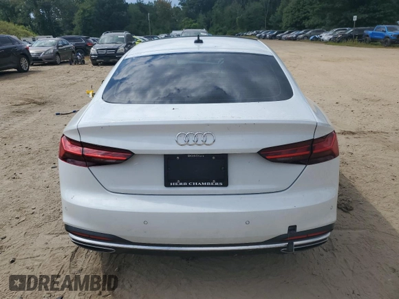 2022 Audi A5 Sportback Premium with VIN WAUABCF56NA030699, listed as a Copart auction lot 68917454 with 32,393 mi miles and Salvage Title. Bid and sale history available at carsss.com. Image 6.