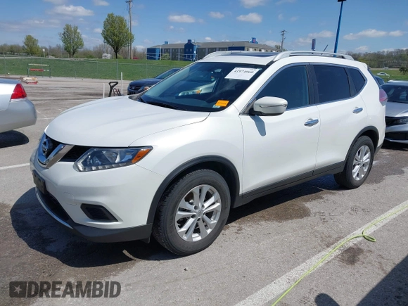 2014 Nissan Rogue SV with VIN 5N1AT2MT2EC812574, listed as a IAAI auction lot 41974060 with 101,017 mi miles and . Bid and sale history available at DreamBid. Image 18.