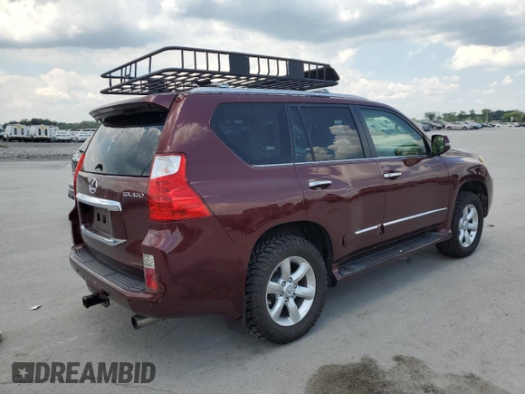 2012 Lexus GX 460 with VIN JTJBM7FX3C5035632, listed as a Copart auction lot 63561825 with 253,516 mi miles and Salvage title. Bid and sale history available at DreamBid. Image 3.