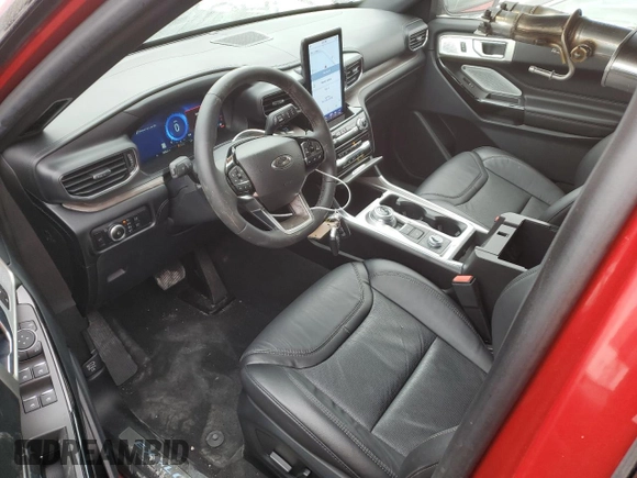 2023 Ford Explorer Platinum with VIN 1FM5K8HC1PGB15491, listed as a Copart auction lot 73356724 with 3,374 mi miles and Salvage title. Bid and sale history available at DreamBid. Image 8.