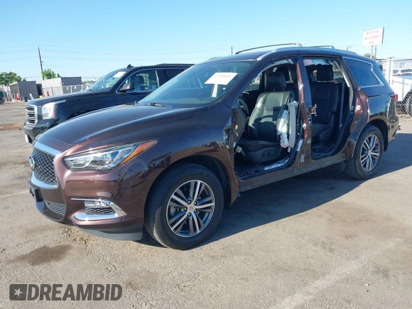 2019 Infiniti QX60 Pure with VIN 5N1DL0MM4KC569307, listed as a IAAI auction lot 42300605 with 40,336 mi miles and . Bid and sale history available at DreamBid. Image 18.