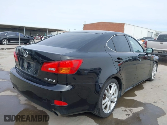 2006 Lexus IS 250 Manual with VIN JTHBK262865011815, listed as a IAAI auction lot 41309039 with 230,942 mi miles. Bid and sale history available at carsss.com. Image 4.