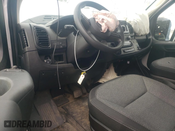 2024 Ram ProMaster Cargo Tradesman with VIN 3C6LRVDG7RE106609, listed as a Copart auction lot 47199625 with 20,792 mi miles and Salvage Title. Bid and sale history available at DreamBid. Image 8.