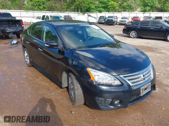 2015 Nissan Sentra SR with VIN 3N1AB7AP7FY313082, listed as a IAAI auction lot 41962734 with 173,218 mi miles and . Bid and sale history available at DreamBid. Image 1.