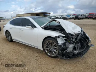 2023 Lexus LS with VIN JTHD51FF3P5018878, listed as a Copart auction lot 78452394 with 7,466 mi miles and Salvage Title. Bid and sale history available at carsss.com. Image 4.