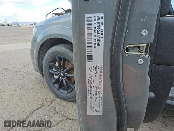 2020 Dodge Journey SE Value with VIN 3C4PDCAB8LT277085, listed as a Copart auction lot 51759535 with 107,828 mi miles and Clean Title. Bid and sale history available at DreamBid. Image 10.