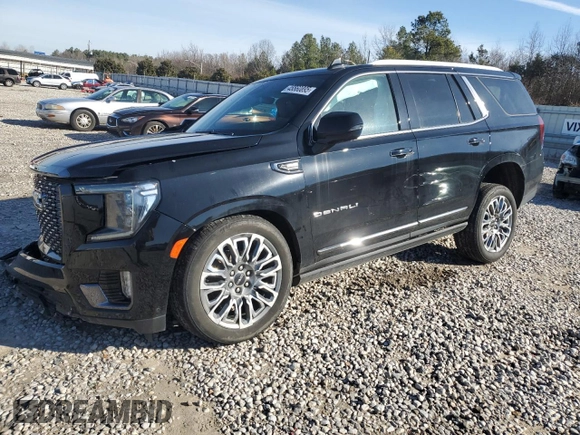 2023 GMC Yukon Denali Ultimate with VIN 1GKS2EKL1PR309512, listed as a Copart auction lot 45560895 with 34,283 mi miles and Salvage Title. Bid and sale history available at carsss.com. Image 1.
