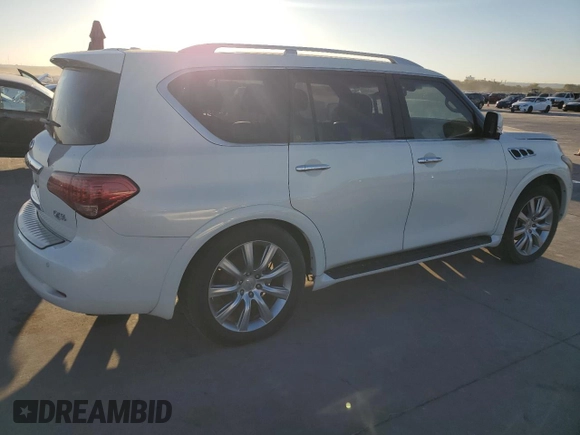 2012 Infiniti QX56 7-passenger with VIN JN8AZ2NF5C9519472, listed as a Copart auction lot 76924184 with 0 mi miles and Non Repairable. Bid and sale history available at carsss.com. Image 3.