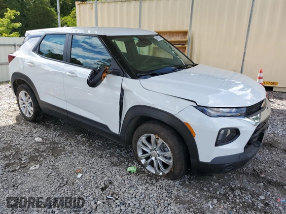 2021 Chevrolet TrailBlazer LS with VIN KL79MMS29MB172875, listed as a Copart auction lot 64102164 with 68,303 mi miles and Salvage Title. Bid and sale history available at DreamBid. Image 4.