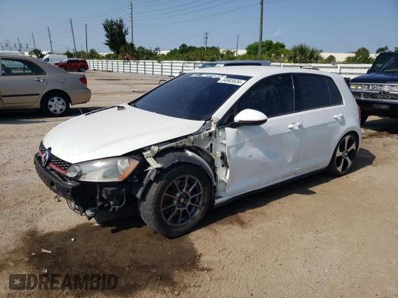 2015 Volkswagen GTI SE with VIN 3VW4T7AU6FM006293, listed as a Copart auction lot 54903534 with 109,330 mi miles and Salvage Title. Bid and sale history available at DreamBid. Image 1.
