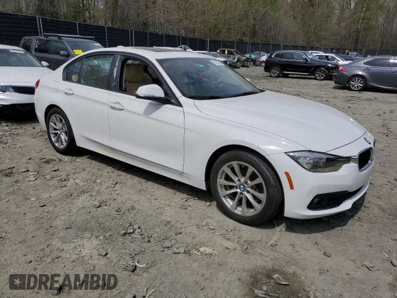 2017 BMW 3 Series 320i with VIN WBA8E1G52HNU14131, listed as a Copart auction lot 51550645 with 0 mi miles and Clean Title. Bid and sale history available at carsss.com. Image 4.