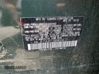 2022 Subaru Forester Limited z VIN JF2SKAPC5NH450472, wystawiony jako Copart lot #59840915 z przebiegiem 30 406 mil mil oraz Szkoda całkowita • Salvage title. Historia ofert i sprzedaży dostępna na DreamBid. Obrazek 13.