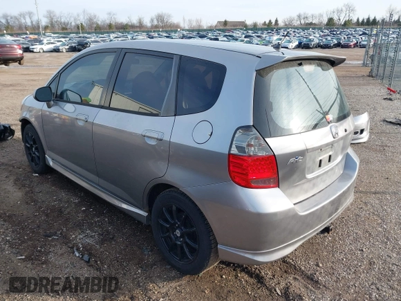 2007 Honda Fit Sport with VIN JHMGD376X7S065787, listed as a IAAI auction lot 41855058 with 218,865 mi miles. Bid and sale history available at carsss.com. Image 3.