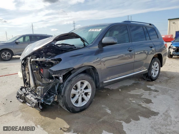 2013 Toyota Highlander with VIN 5TDZK3EH3DS124798, listed as a Copart auction lot 50792125 with 119,225 mi miles and Salvage Title. Bid and sale history available at carsss.com. Image 1.