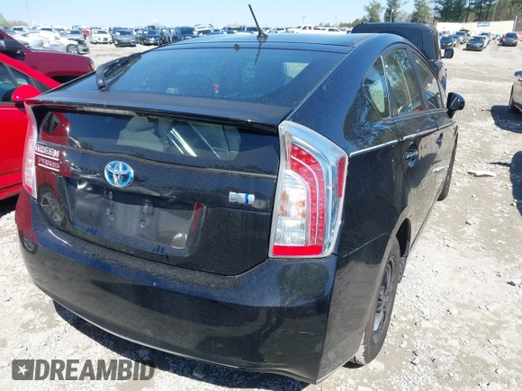 2013 Toyota Prius One with VIN JTDKN3DU6D0351915, listed as a IAAI auction lot 41867686 with 242,528 mi miles. Bid and sale history available at carsss.com. Image 4.
