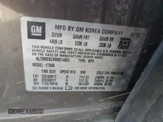 2021 Chevrolet TrailBlazer ACTIV with VIN KL79MSSLXMB014803, listed as a Copart auction lot 74103033 with 142,212 mi miles and . Bid and sale history available at DreamBid. Image 13.