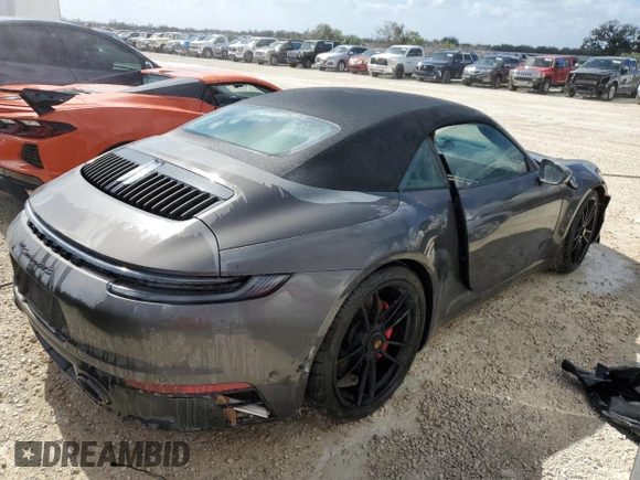 2023 Porsche 911 Carrera S with VIN WP0CB2A97PS247692, listed as a Copart auction lot 76975914 with 0 mi miles and Non Repairable. Bid and sale history available at carsss.com. Image 3.