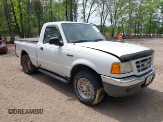 2003 Ford Ranger XL with VIN 1FTYR10D03TA39871, listed as a IAAI auction lot 42092257 with 282,924 mi miles. Bid and sale history available at carsss.com. Image 1.