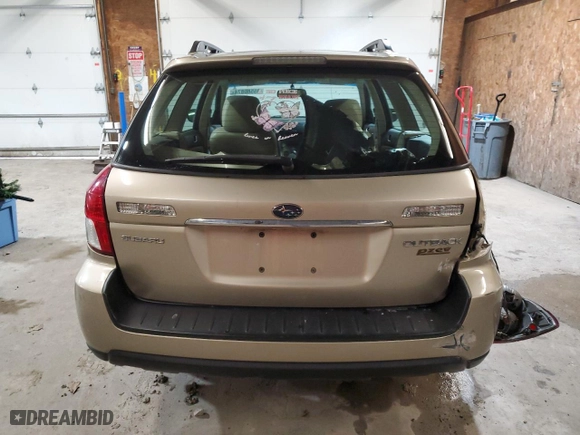 2008 Subaru Outback (Natl) i with VIN 4S4BP61C587330960, listed as a Copart auction lot 85580874 with 0 mi miles and Salvage Title. Bid and sale history available at carsss.com. Image 6.