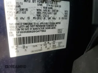 2011 Ford Explorer z VIN 1FMHK8B82BGA77862, wystawiony jako Copart lot #60815215 z przebiegiem 202 320 mil mil oraz Szkoda całkowita • Salvage title. Historia ofert i sprzedaży dostępna na DreamBid. Obrazek 13.