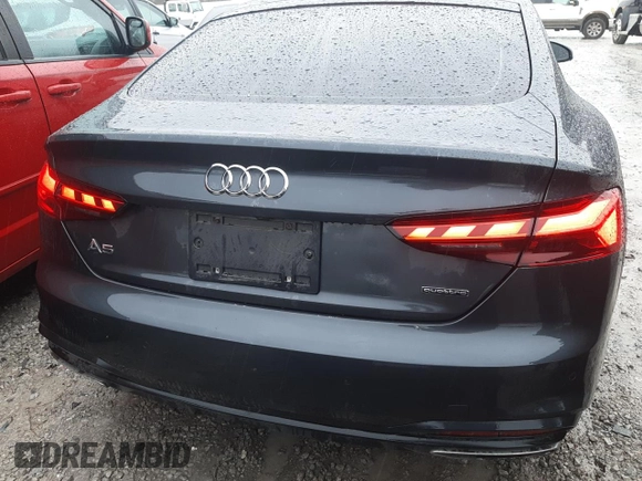 2023 Audi A5 Sportback Premium Plus with VIN WAUCBCF59PA025041, listed as a Copart auction lot 84925164 with 32,881 mi miles and Salvage Title. Bid and sale history available at carsss.com. Image 6.