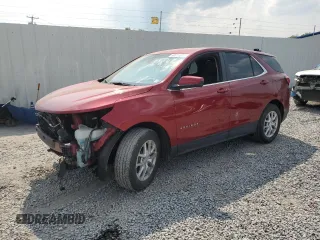 2024 Chevrolet Equinox LT z VIN 3GNAXUEG3RS147536, wystawiony jako Copart lot #60015585 z przebiegiem 21 489 mil mil oraz Szkoda całkowita • Salvage title. Historia ofert i sprzedaży dostępna na DreamBid. Obrazek 1.