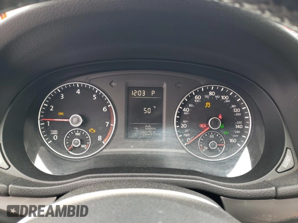 2015 Volkswagen Passat S with VIN 1VWAT7A30FC107907, listed as a Copart auction lot 53165615 with 196,059 mi miles and Clean title. Bid and sale history available at DreamBid. Image 9.