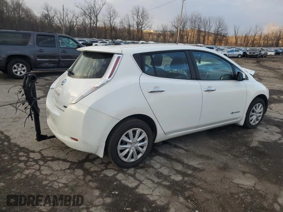 2015 Nissan LEAF SL with VIN 1N4AZ0CP6FC312470, listed as a Copart auction lot 45994925 with Not provided miles and Non repairable. Bid and sale history available at DreamBid. Image 3.
