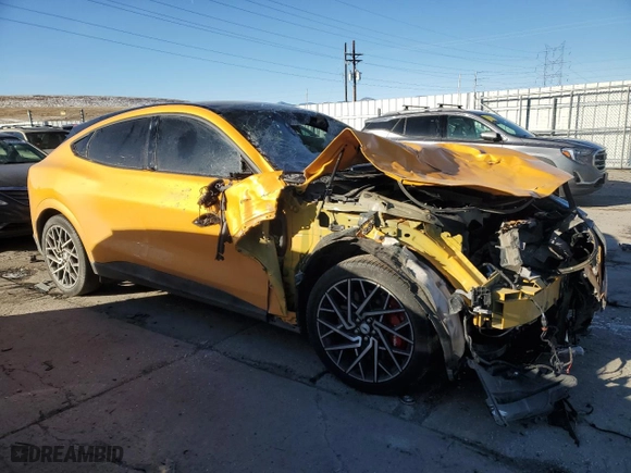 2021 Ford Mustang Mach-E GT with VIN 3FMTK4SX7MME00659, listed as a Copart auction lot 84289564 with 52,582 mi miles and Salvage Title. Bid and sale history available at carsss.com. Image 4.