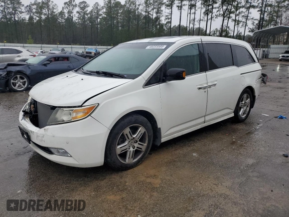 2011 Honda Odyssey Touring Elite with VIN 5FNRL5H94BB084410, listed as a Copart auction lot 48333585 with 223,851 mi miles and Salvage Title. Bid and sale history available at DreamBid. Image 1.