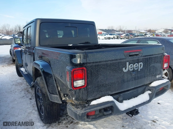 2023 Jeep Gladiator Overland with VIN 1C6HJTFG1PL553343, listed as a IAAI auction lot 41349518 with 19,556 mi miles. Bid and sale history available at carsss.com. Image 3.
