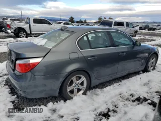 2006 BMW 5 Series 530xi with VIN WBANF73526CG66448, listed as a Copart auction lot 44556285 with 147,438 mi miles and Salvage Title. Bid and sale history available at DreamBid. Image 3.