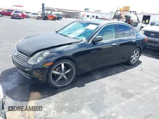 2003 Infiniti G35 z VIN JNKCV51E73M319199, wystawiony jako IAAI lot #41953183 z przebiegiem 182 240 mil mil oraz . Historia ofert i sprzedaży dostępna na DreamBid. Obrazek 2.