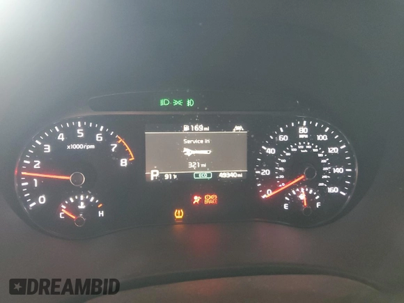 2021 Kia Soul Turbo with VIN KNDJ53AF0M7742468, listed as a Copart auction lot 76140414 with 49,340 mi miles and Salvage Title. Bid and sale history available at DreamBid. Image 9.
