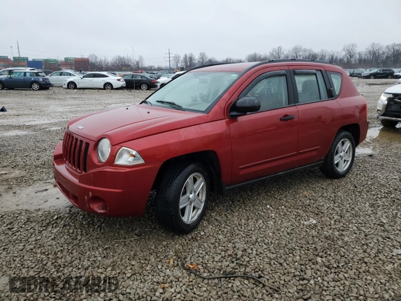 2008 Jeep Compass Sport with VIN 1J8FT47W48D501120, listed as a Copart auction lot 43440675 with 70,528 mi miles and Salvage Title. Bid and sale history available at carsss.com. Image 1.