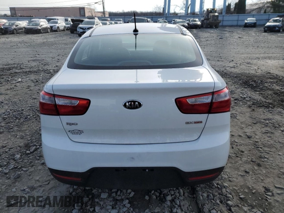 2014 Kia Rio EX with VIN KNADN4A37E6404403, listed as a Copart auction lot 86813694 with 0 mi miles and Salvage Title. Bid and sale history available at carsss.com. Image 6.