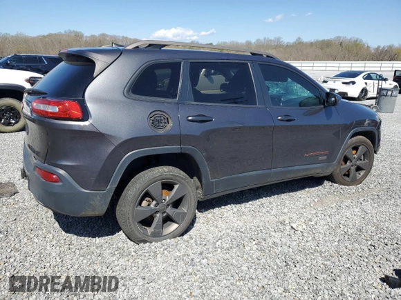 2016 Jeep Cherokee 75th Anniversary with VIN 1C4PJLCBXGW281127, listed as a Copart auction lot 50680515 with 95,985 mi miles and Salvage Title. Bid and sale history available at carsss.com. Image 3.