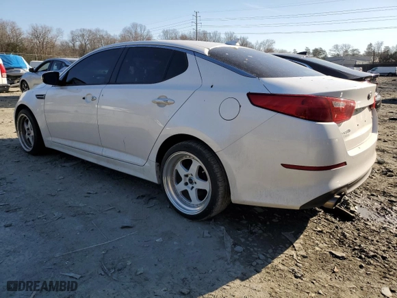 2014 Kia Optima LX with VIN KNAGM4A78E5468538, listed as a Copart auction lot 47529875 with 103,400 mi miles and Salvage Title. Bid and sale history available at carsss.com. Image 2.