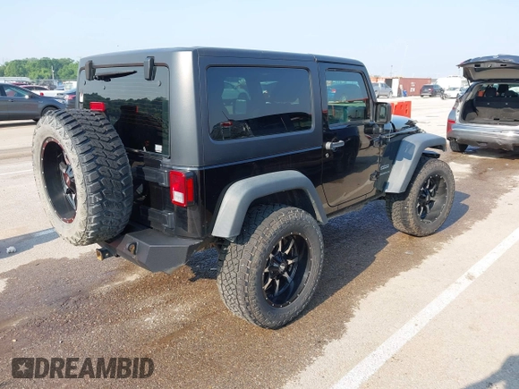 2017 Jeep Wrangler Sport with VIN 1C4AJWAG6HL654592, listed as a IAAI auction lot 42447379 with 61,585 mi miles and . Bid and sale history available at DreamBid. Image 4.