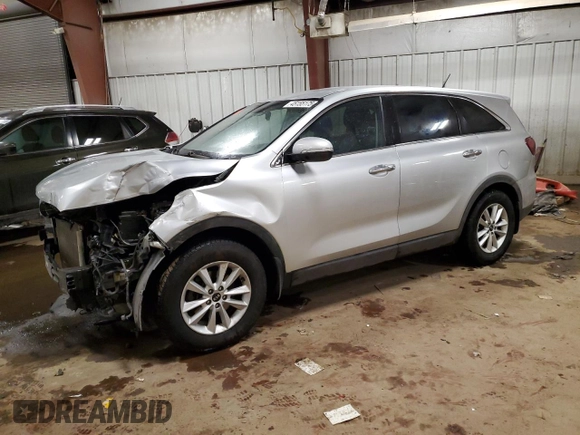 2019 Kia Sorento L with VIN 5XYPG4A32KG589365, listed as a Copart auction lot 45155175 with 136,118 mi miles and Clean Title. Bid and sale history available at DreamBid. Image 1.