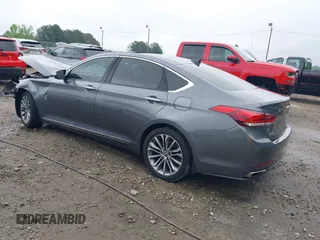 2015 Hyundai Genesis 3.8L z VIN KMHGN4JE5FU082290, wystawiony jako IAAI lot #42097746 z przebiegiem 116 079 mil mil oraz . Historia ofert i sprzedaży dostępna na DreamBid. Obrazek 3.