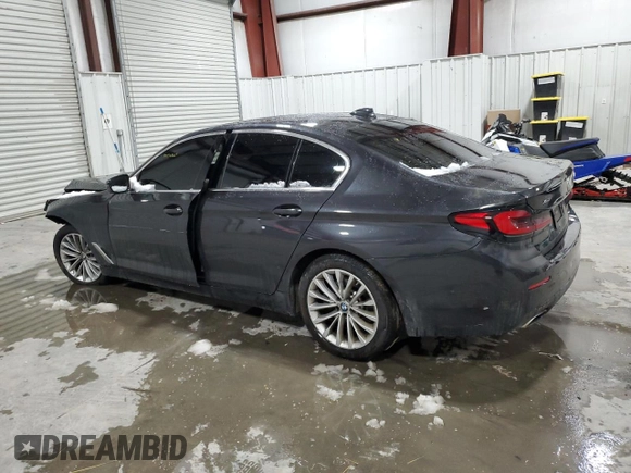 2021 BMW 5 Series 530i xDrive with VIN WBA13BJ0XMCG02446, listed as a Copart auction lot 44348085 with Not Provided miles and Salvage Title. Bid and sale history available at carsss.com. Image 2.